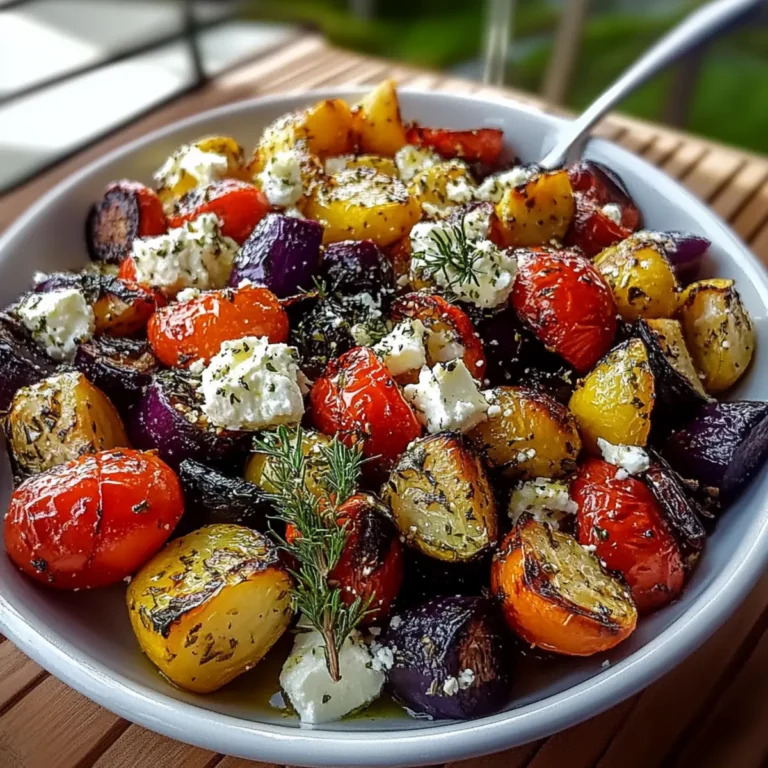 Tasty Roasted Vegetables With Feta