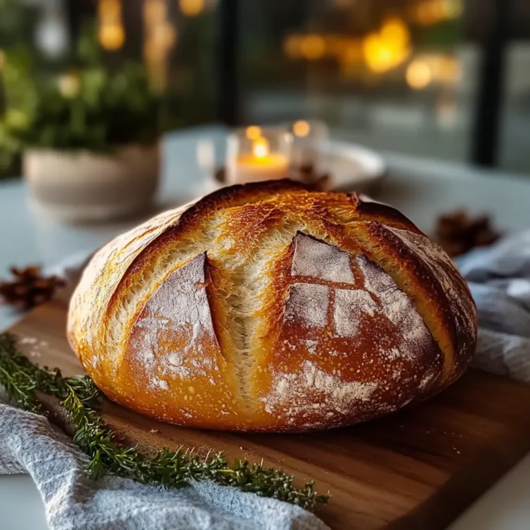 Festive Eggnog Sourdough Bread