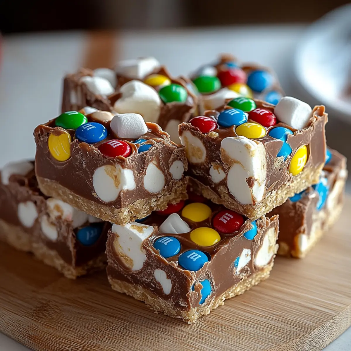 Chocolate Marshmallow M&M Fudge
