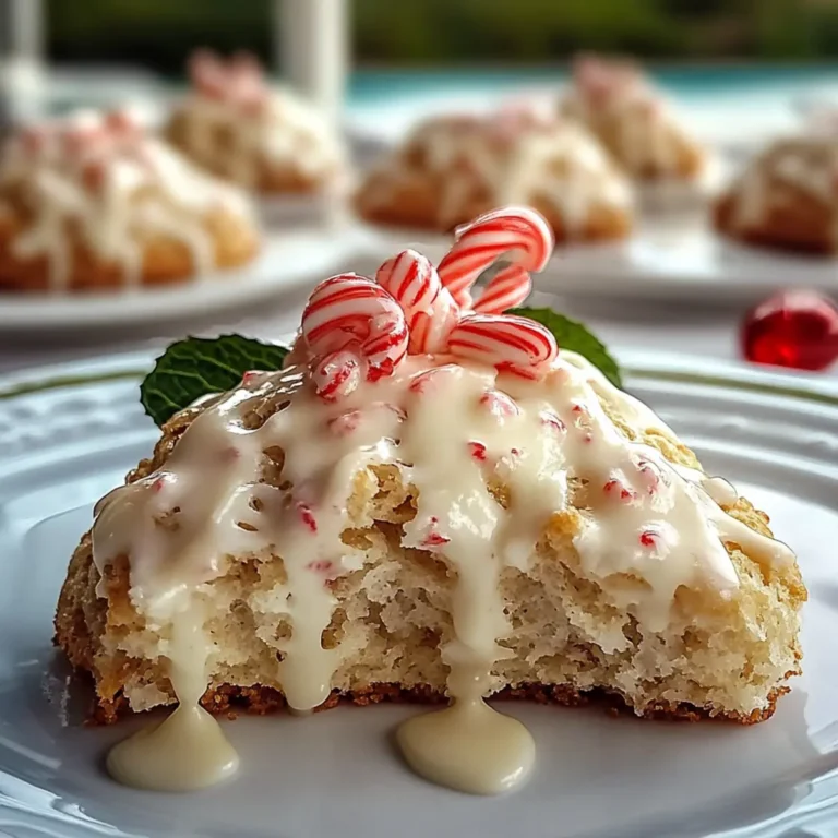 Peppermint White Chocolate Scones