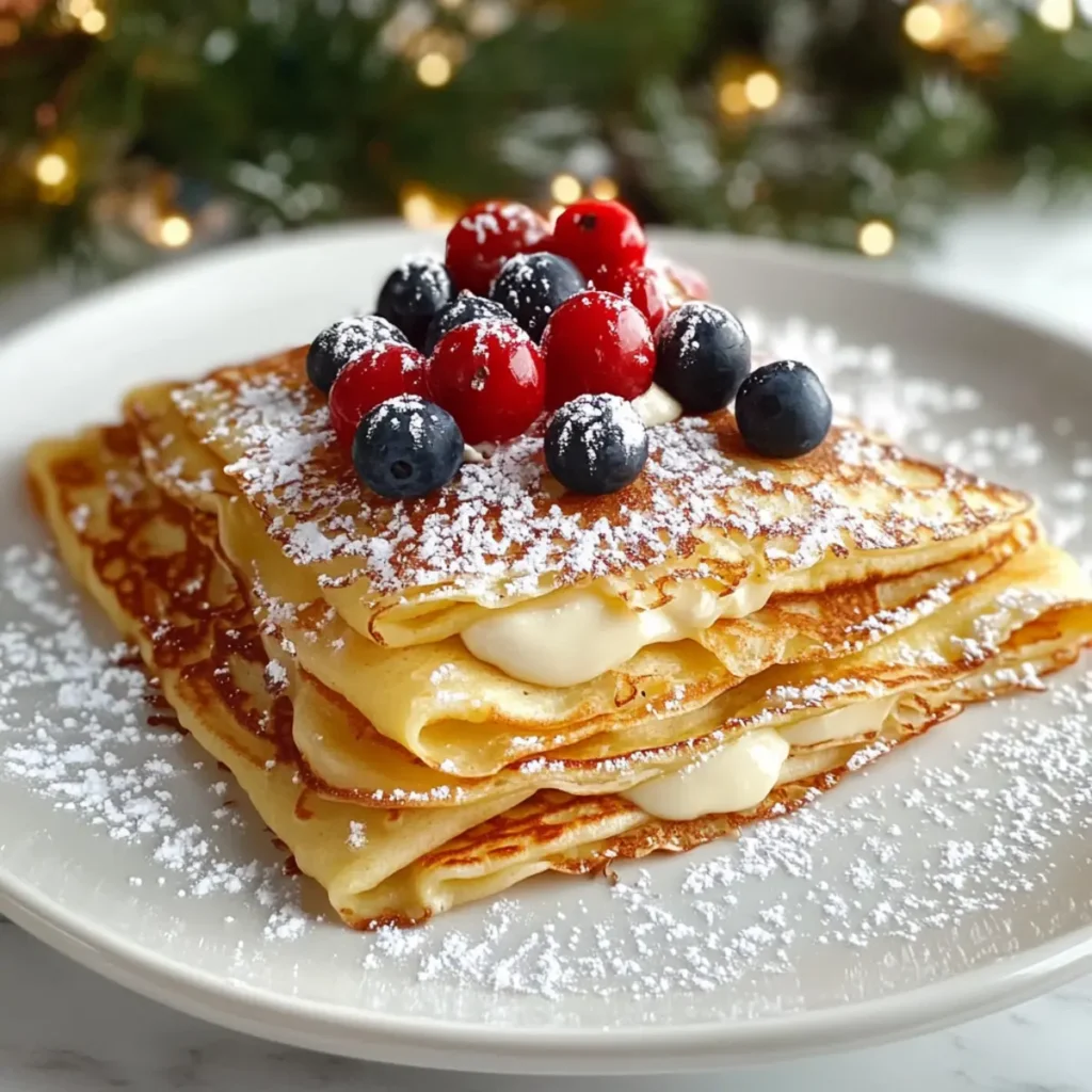 Eggnog Crêpes