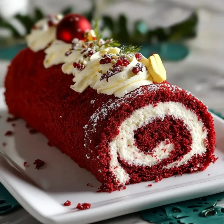 Christmas Red Velvet Cake Roll