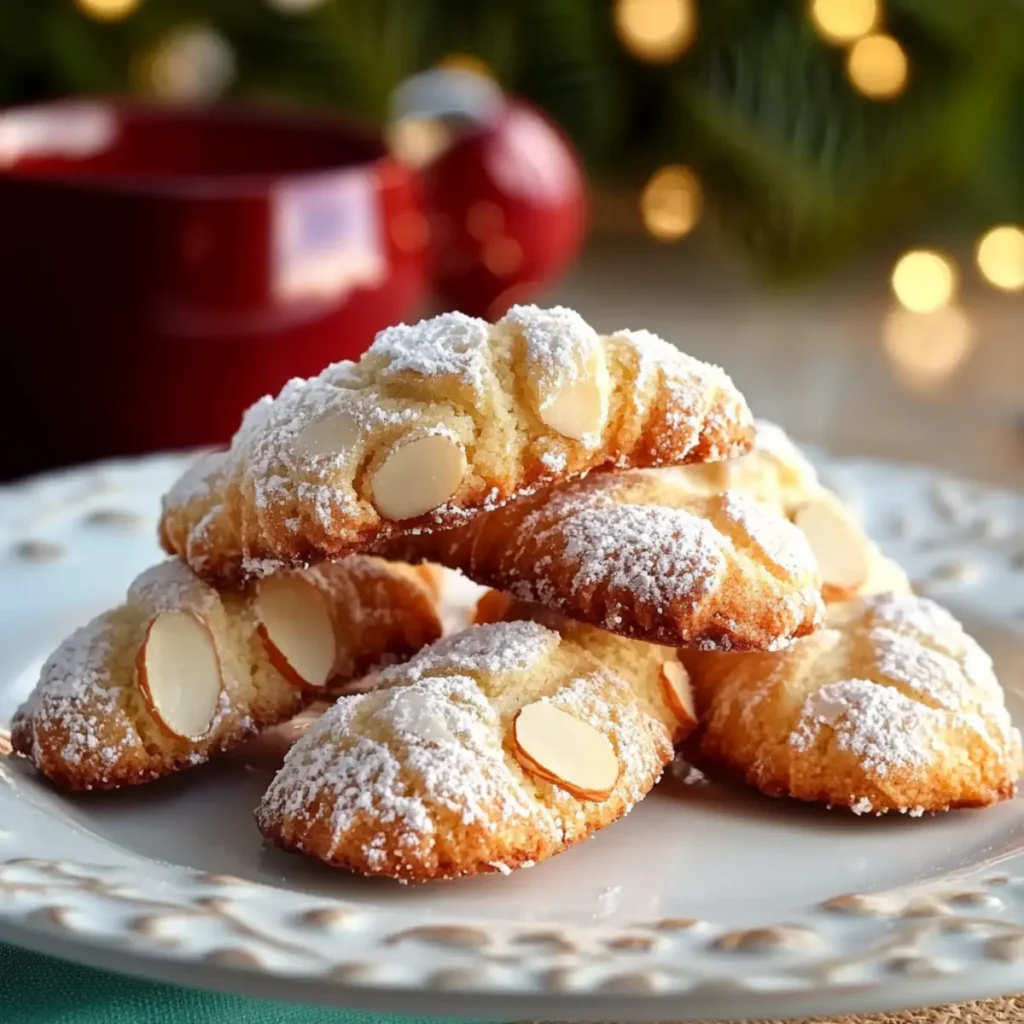 Almond Crescent Cookies