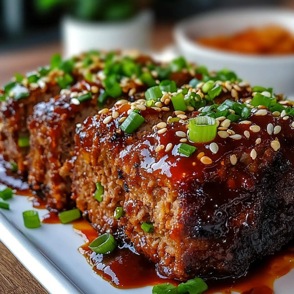 Sweet & Spicy Korean BBQ Meatloaf