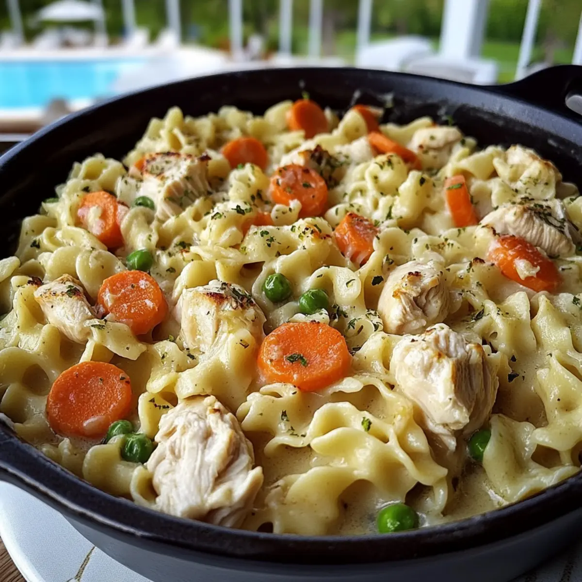 Best Chicken Pot Pie Noodles