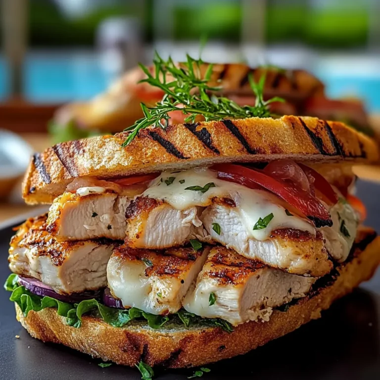 Easy Grilled Chicken Cordon Bleu Sandwich