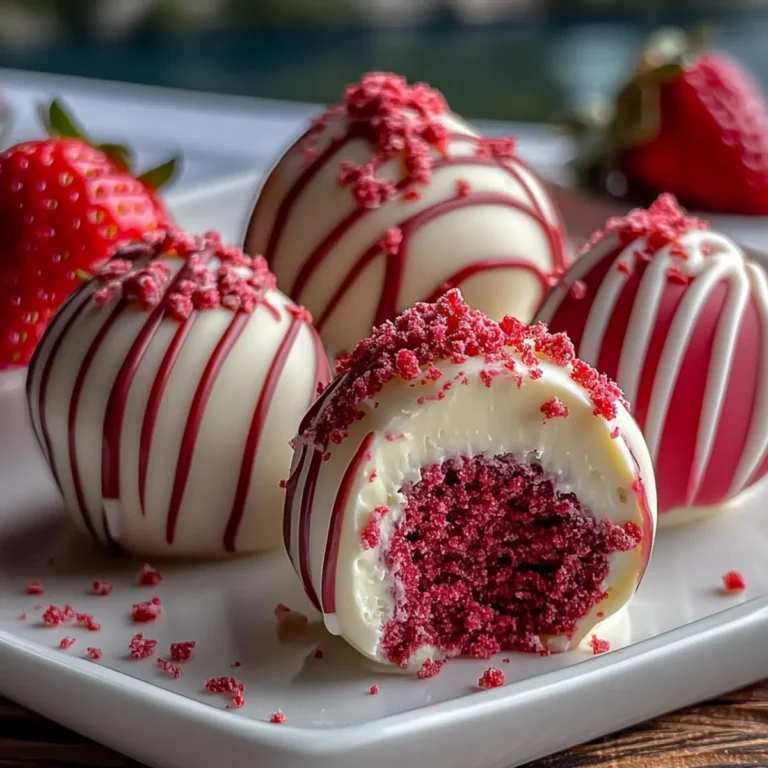 Strawberry Velvet Cheesecake Truffle Bites