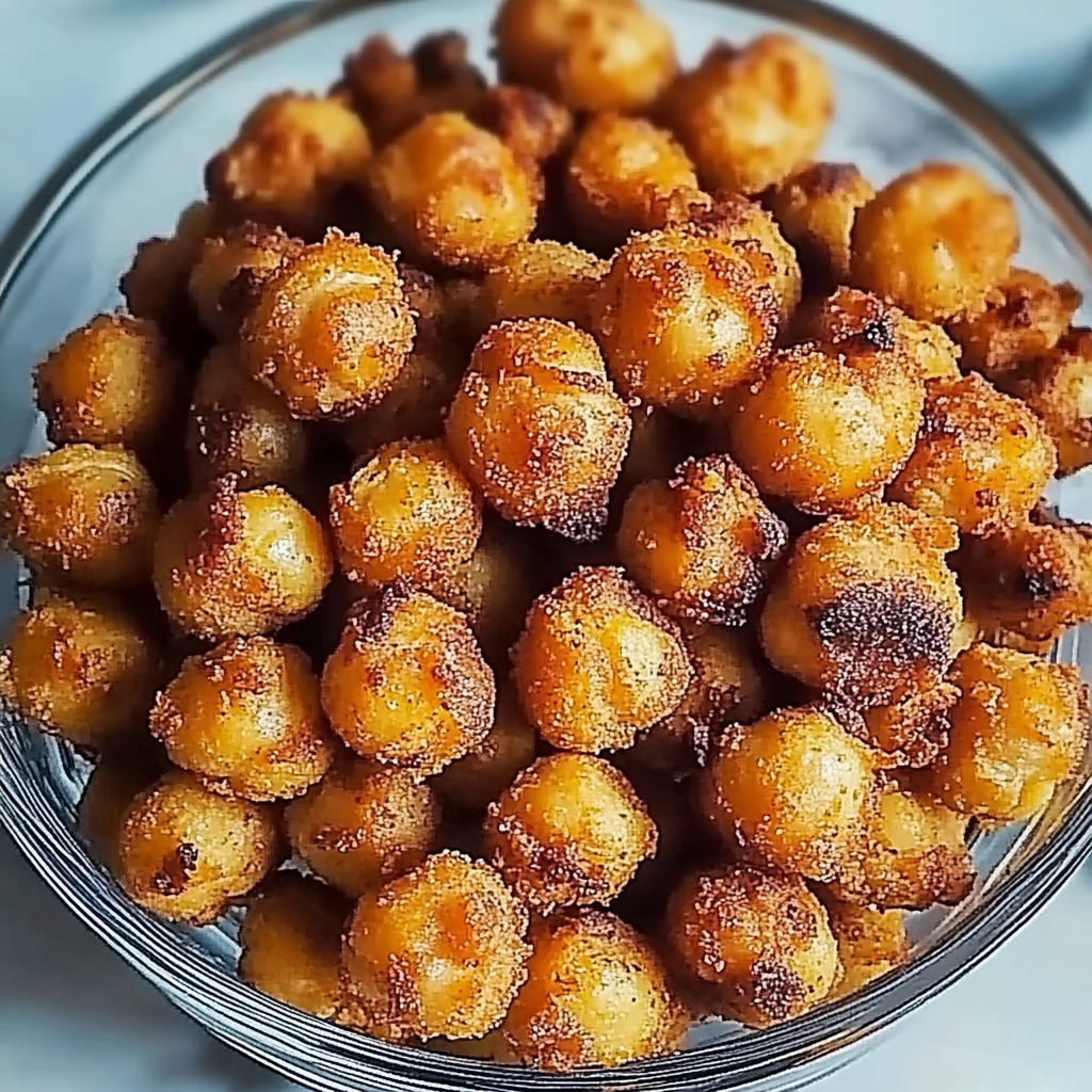 Crunchy Air-Fried Chickpea Poppers – Healthy & Delicious