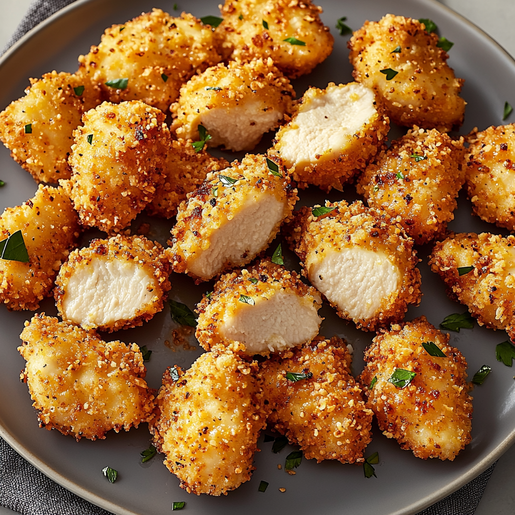 Crispy Air Fryer Ranch-Crusted Chicken Bites Recipe