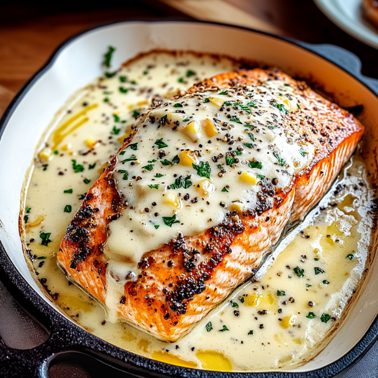 Irresistible Baked Boursin Salmon – Creamy & Flavorful