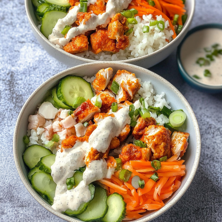 Irresistible Buffalo Chicken Bowls: A Flavorful Delight