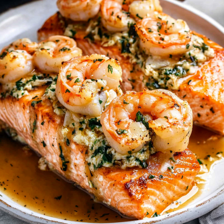 Irresistible Crab and Shrimp Stuffed Salmon Recipe
