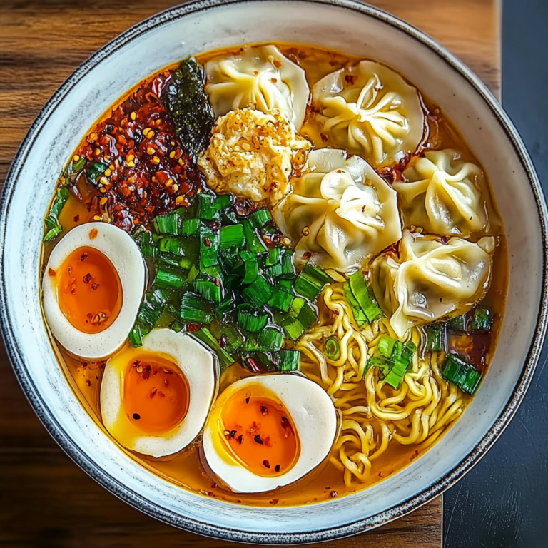 Irresistible Dumpling Ramen Bowl: Comfort in Every Bite