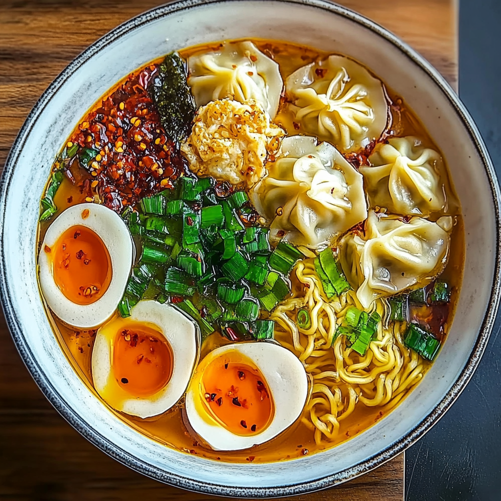 Irresistible Dumpling Ramen Bowl: Comfort in Every Bite