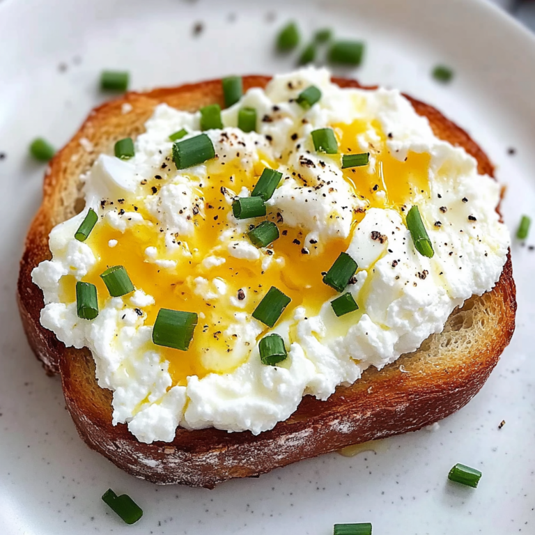 Quick & Tasty Easy 6-Ingredient Egg and Ricotta Toast