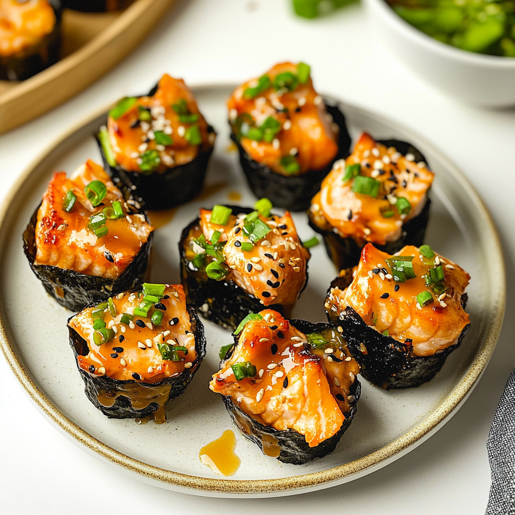 Irresistible Easy Baked Salmon Sushi Cups Recipe