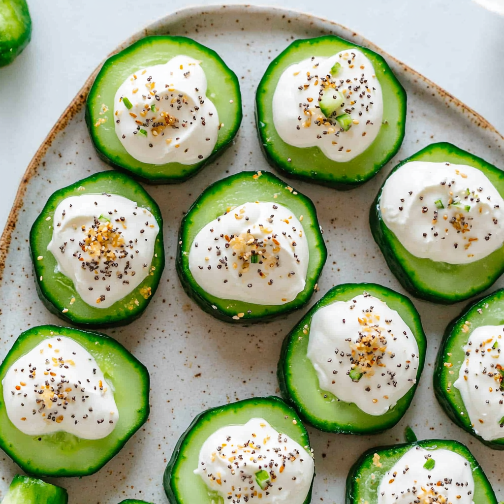 Irresistible Everything Bagel Cucumber Bites Recipe