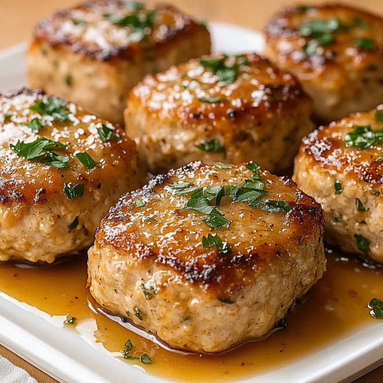 Irresistible Garlic Parmesan Chicken Meatloaves Recipe