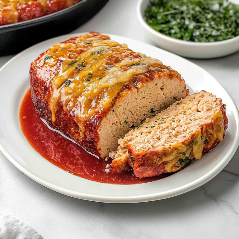 Juicy Garlic Parmesan Chicken Meatloaf: Comfort Food Delight