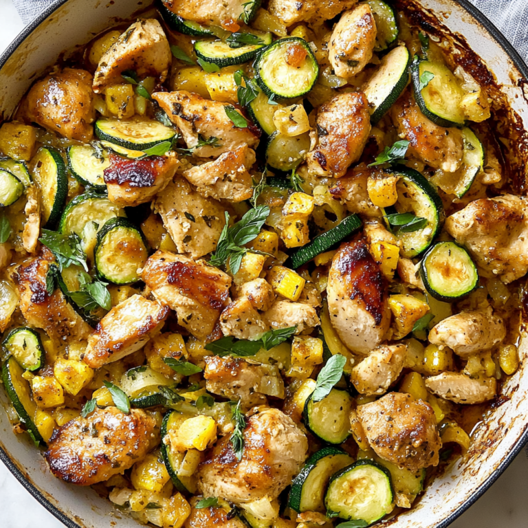 Irresistible Mediterranean Chicken Zucchini Bake Recipe