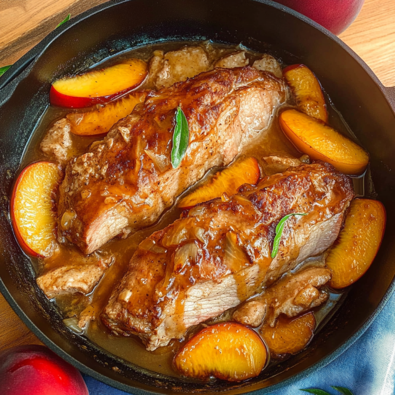 Irresistible Peach Glazed Pork Tenderloin Recipe