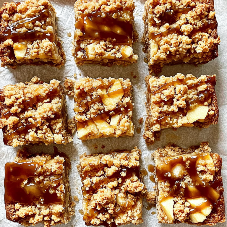 Irresistible Salted Caramel Apple Crumble Bars in 45 Min