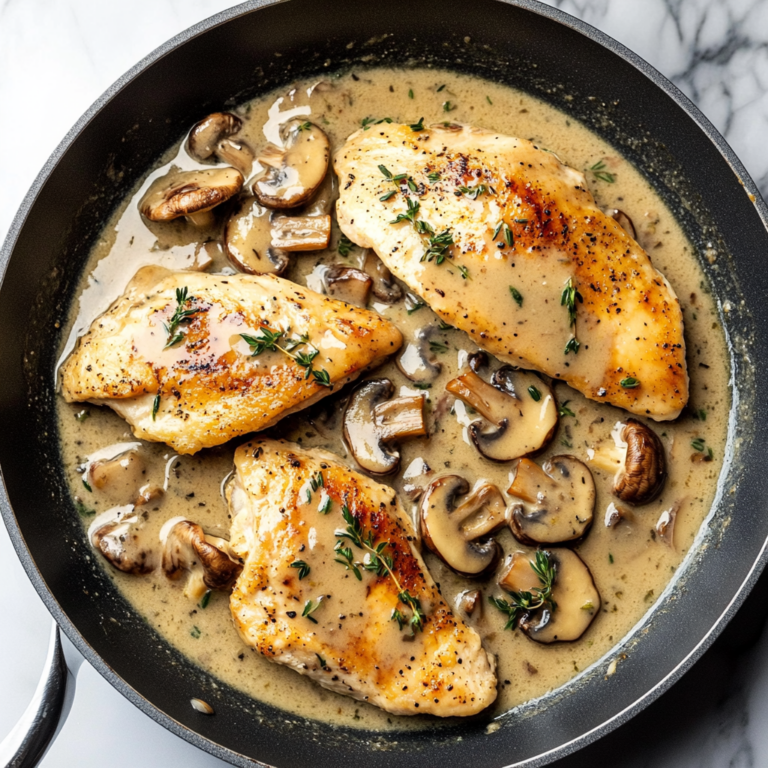 Irresistible Skillet Chicken and Mushroom Wine Sauce Recipe