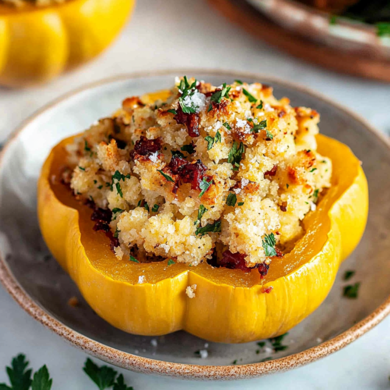 Irresistible Turkey Stuffed Acorn Squash Recipe