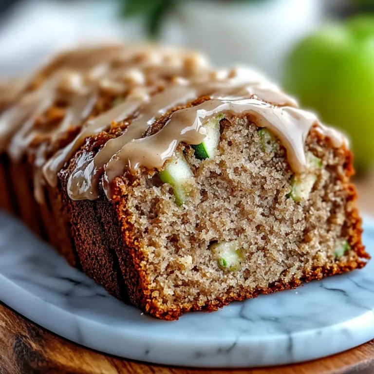 Apple Zucchini Bread with Brown Sugar Frosting