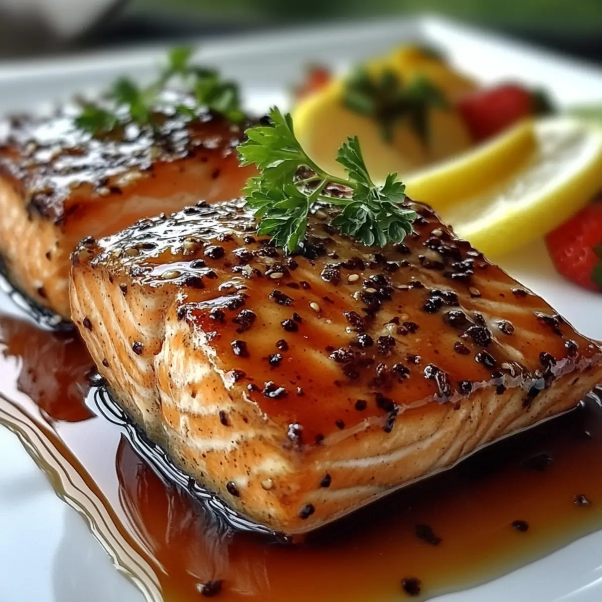 Salmon with Brown Sugar Glaze