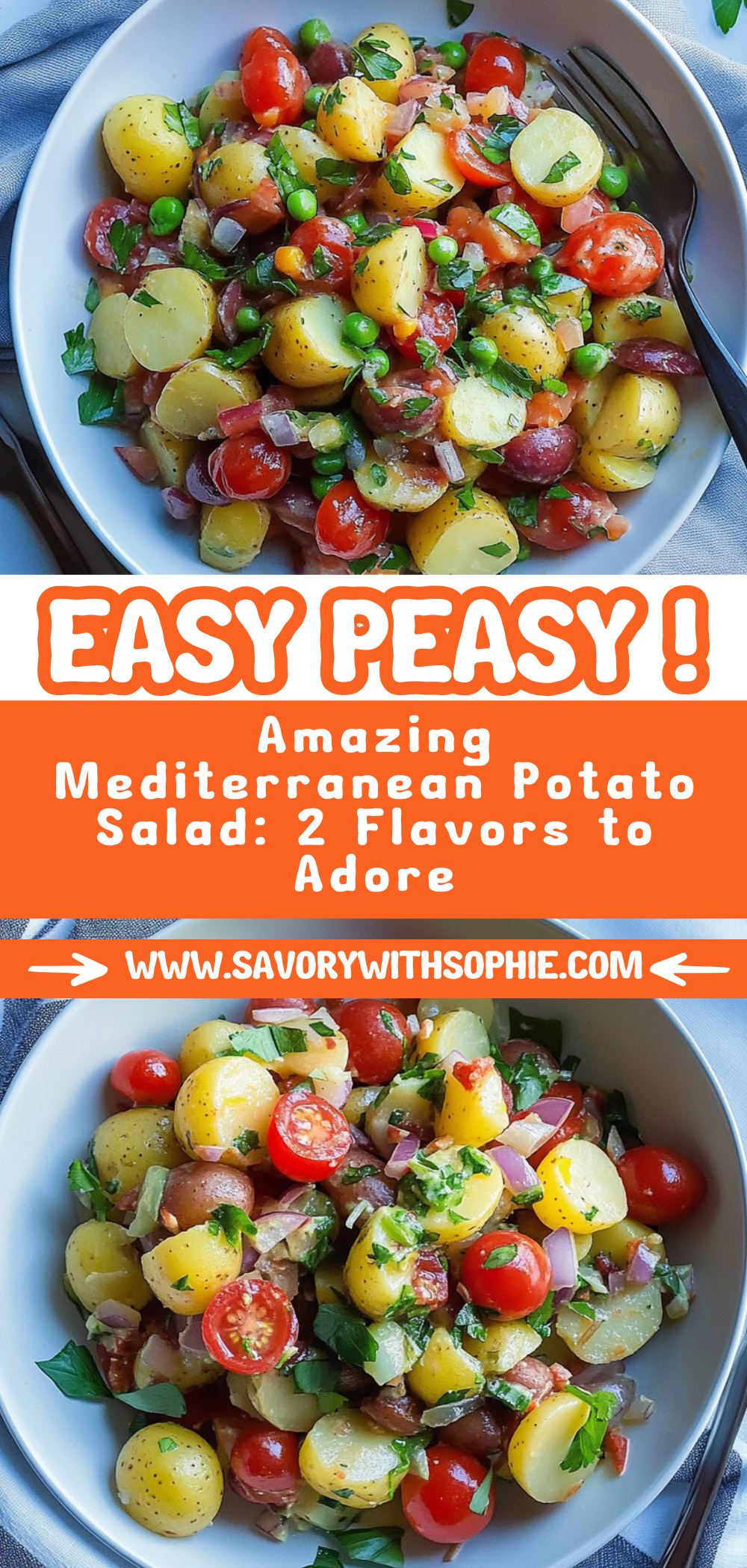Amazing Mediterranean Potato Salad: 2 Flavors to Adore