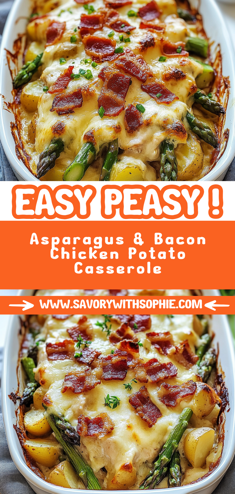 Asparagus & Bacon Chicken Potato Casserole