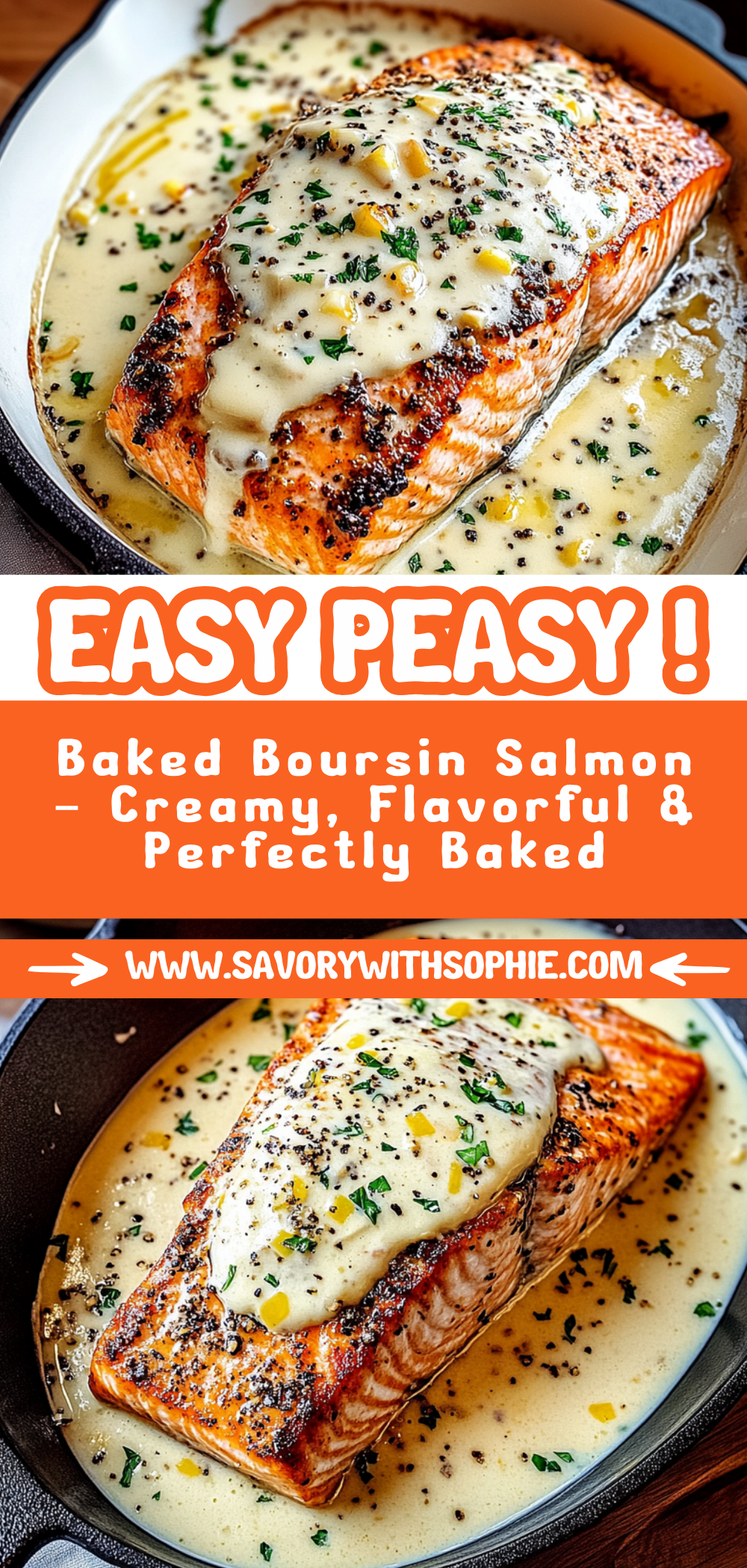 Baked Boursin Salmon – Creamy, Flavorful & Perfectly Baked