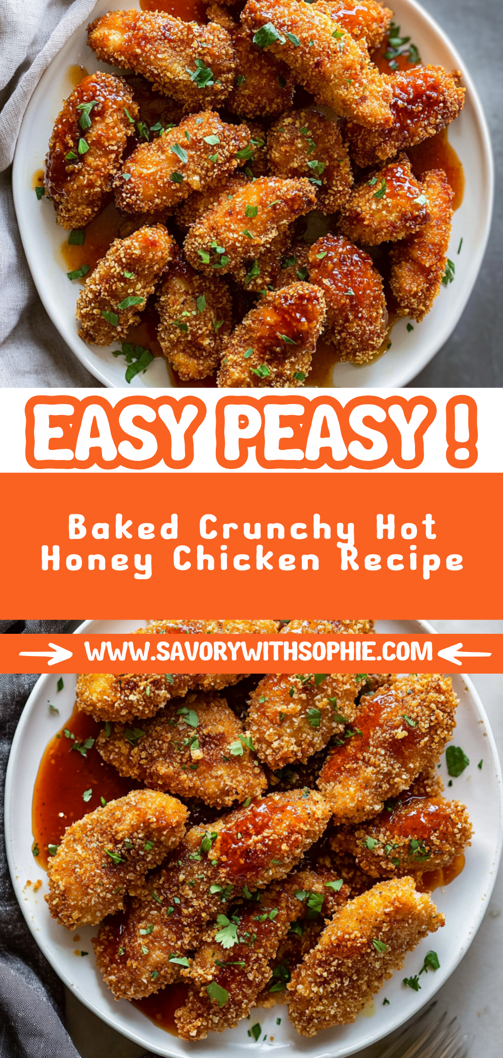 Baked Crunchy Hot Honey Chicken Recipe