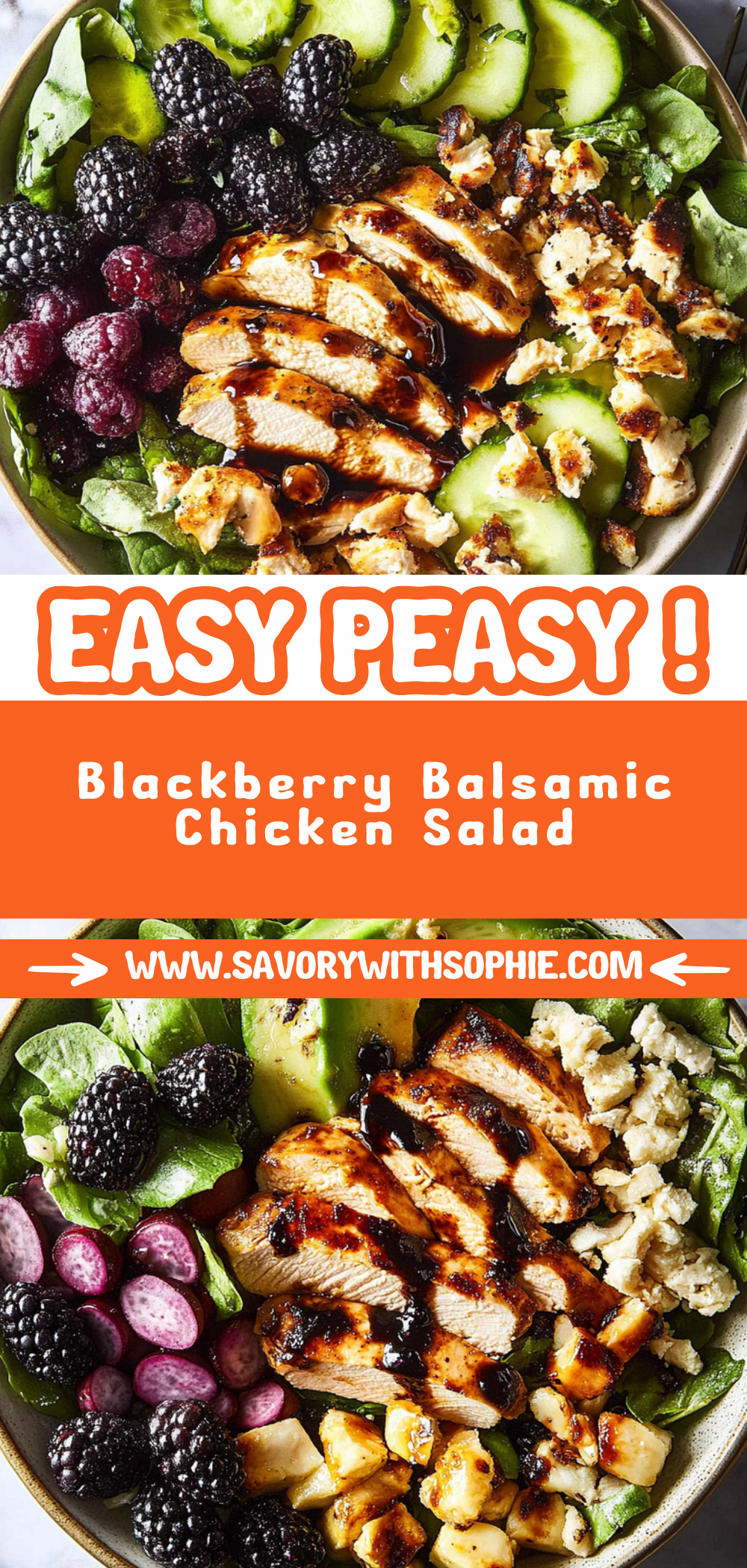 Blackberry Balsamic Chicken Salad