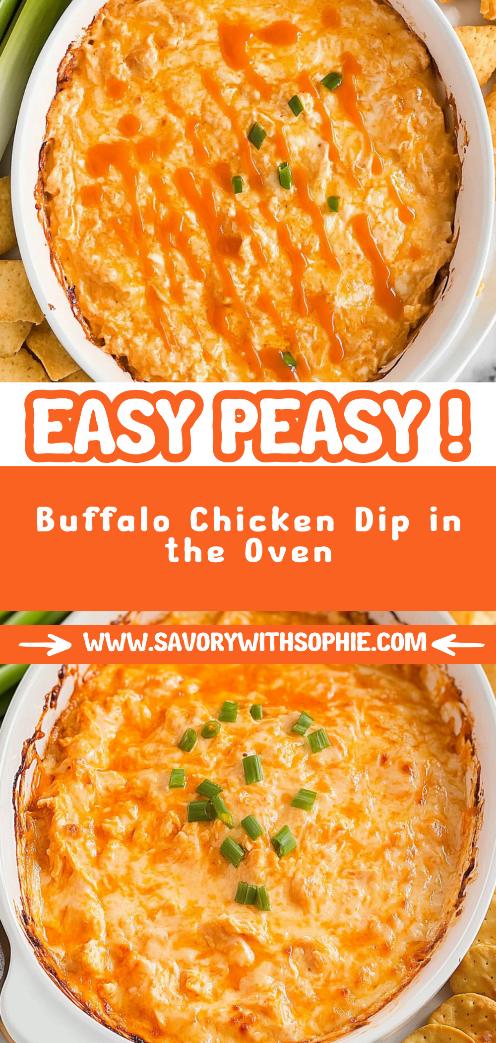 Buffalo Chicken Dip in the Oven