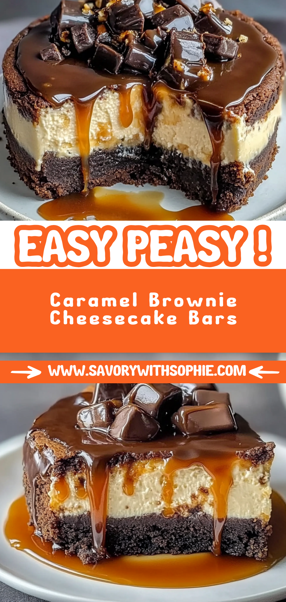 Caramel Brownie Cheesecake