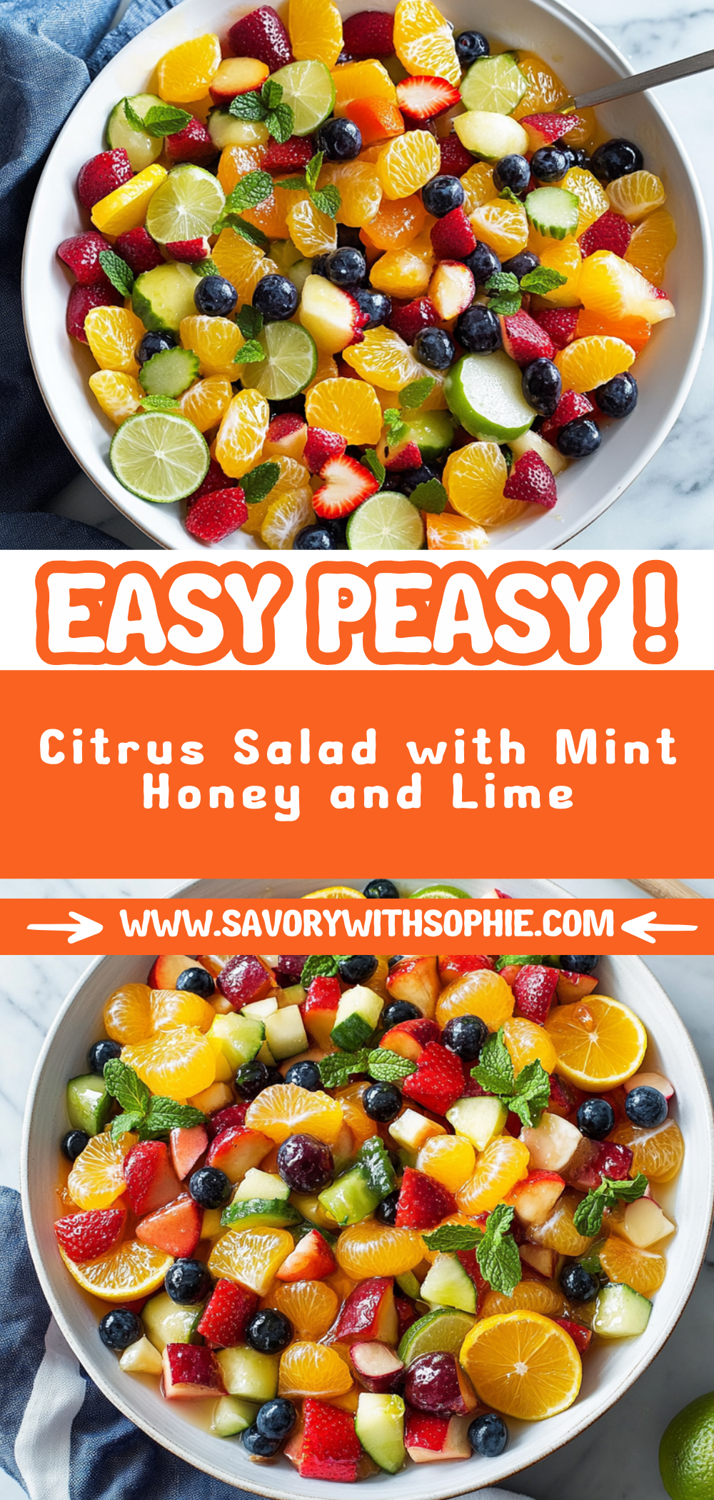 Citrus Salad with Mint, Honey, and Lime