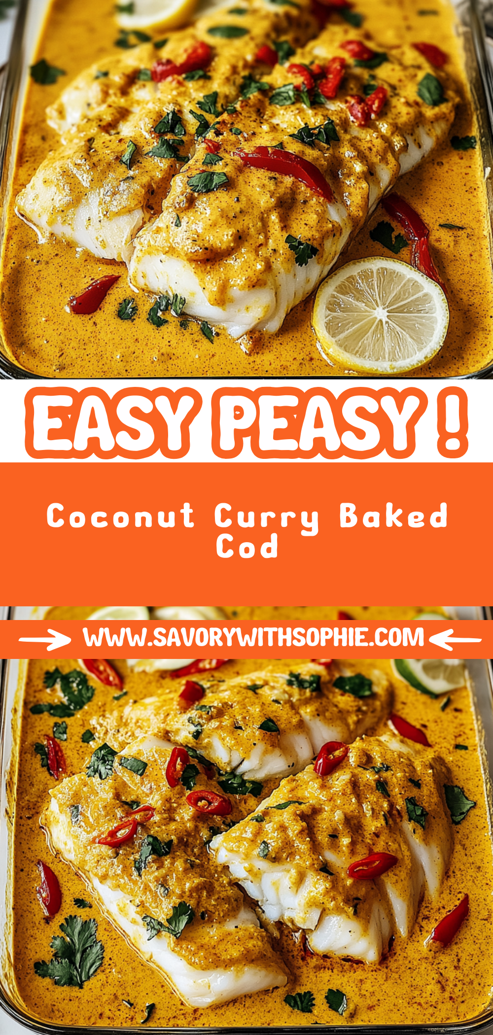 Coconut Curry Baked Cod