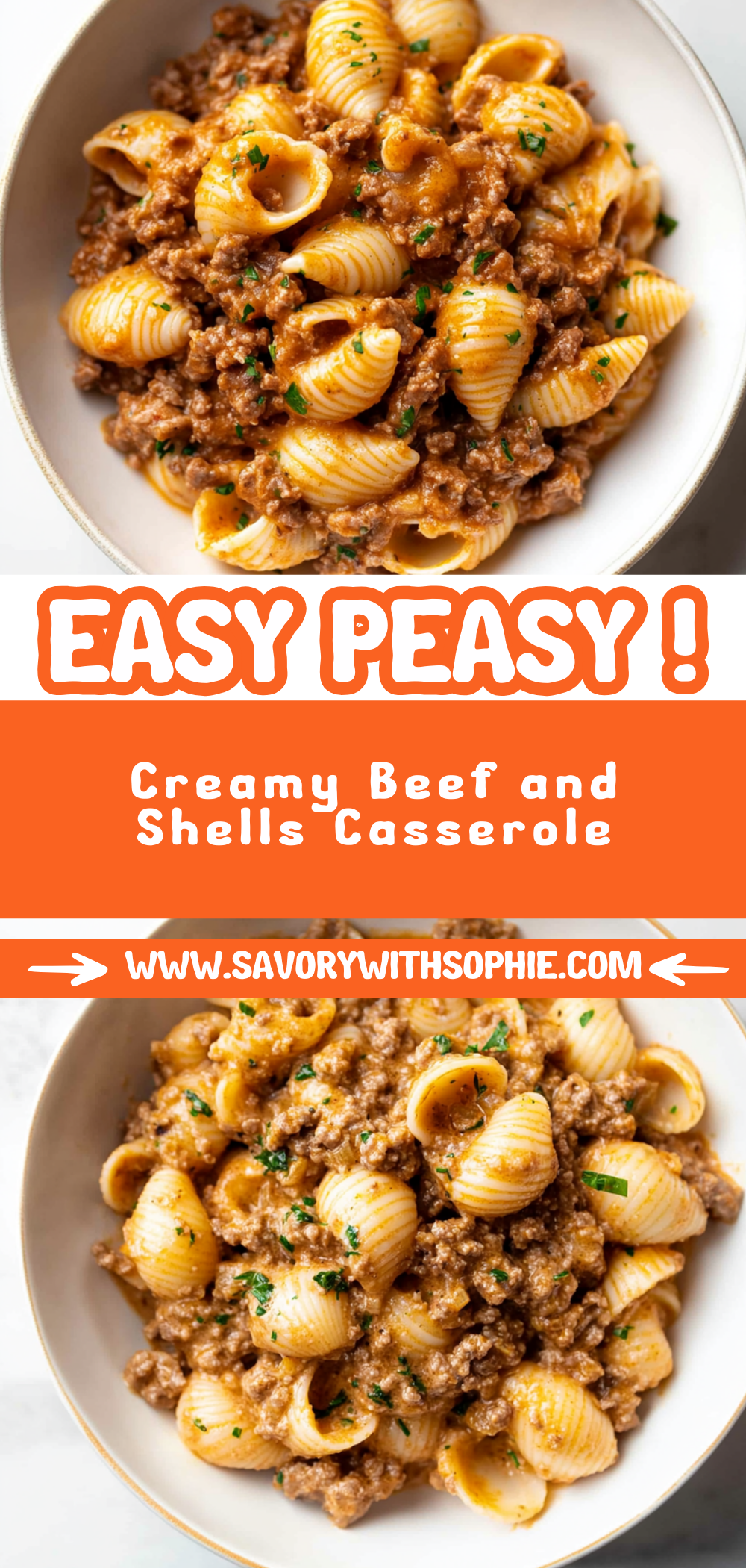 Creamy Beef and Shells
