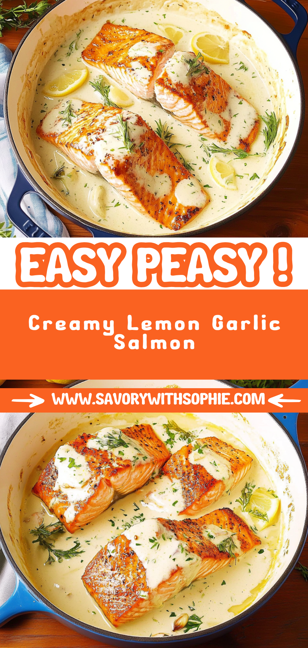 Creamy Lemon Garlic Salmon