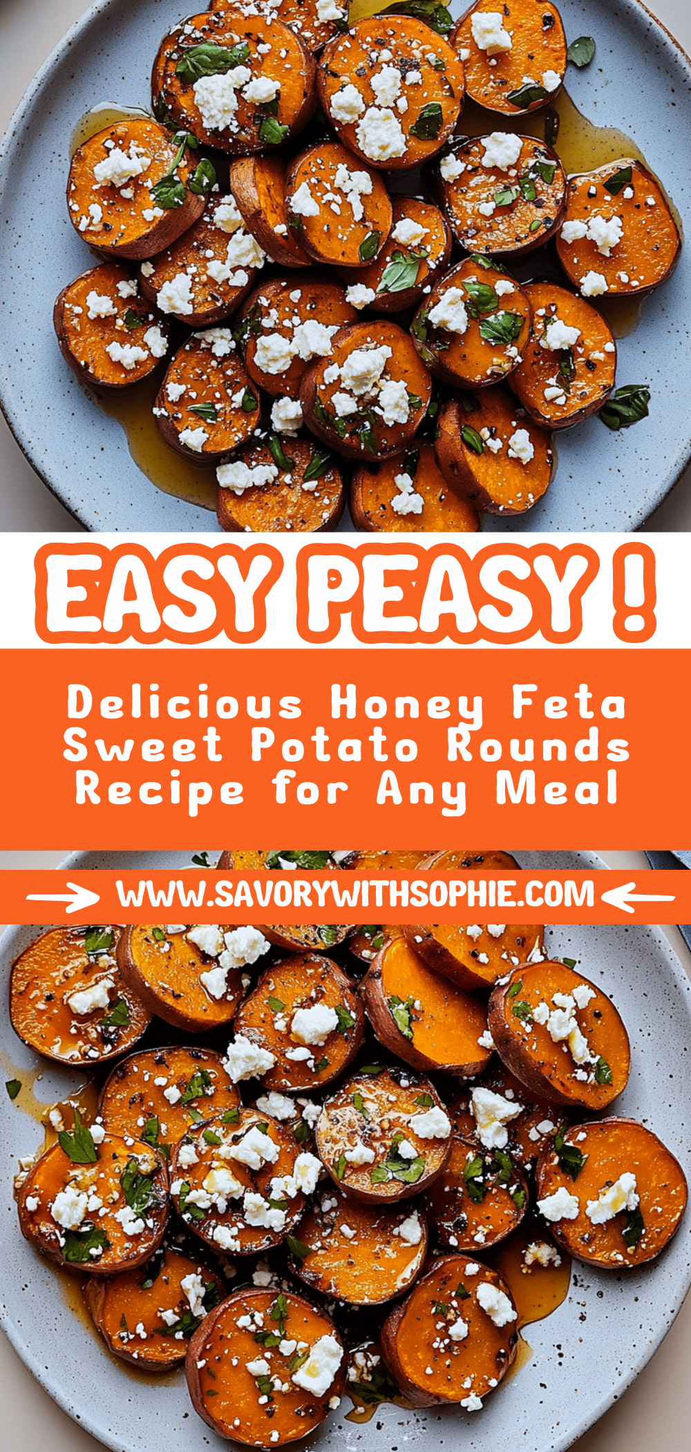 Delicious Honey Feta Sweet Potato Rounds Recipe for Any Meal