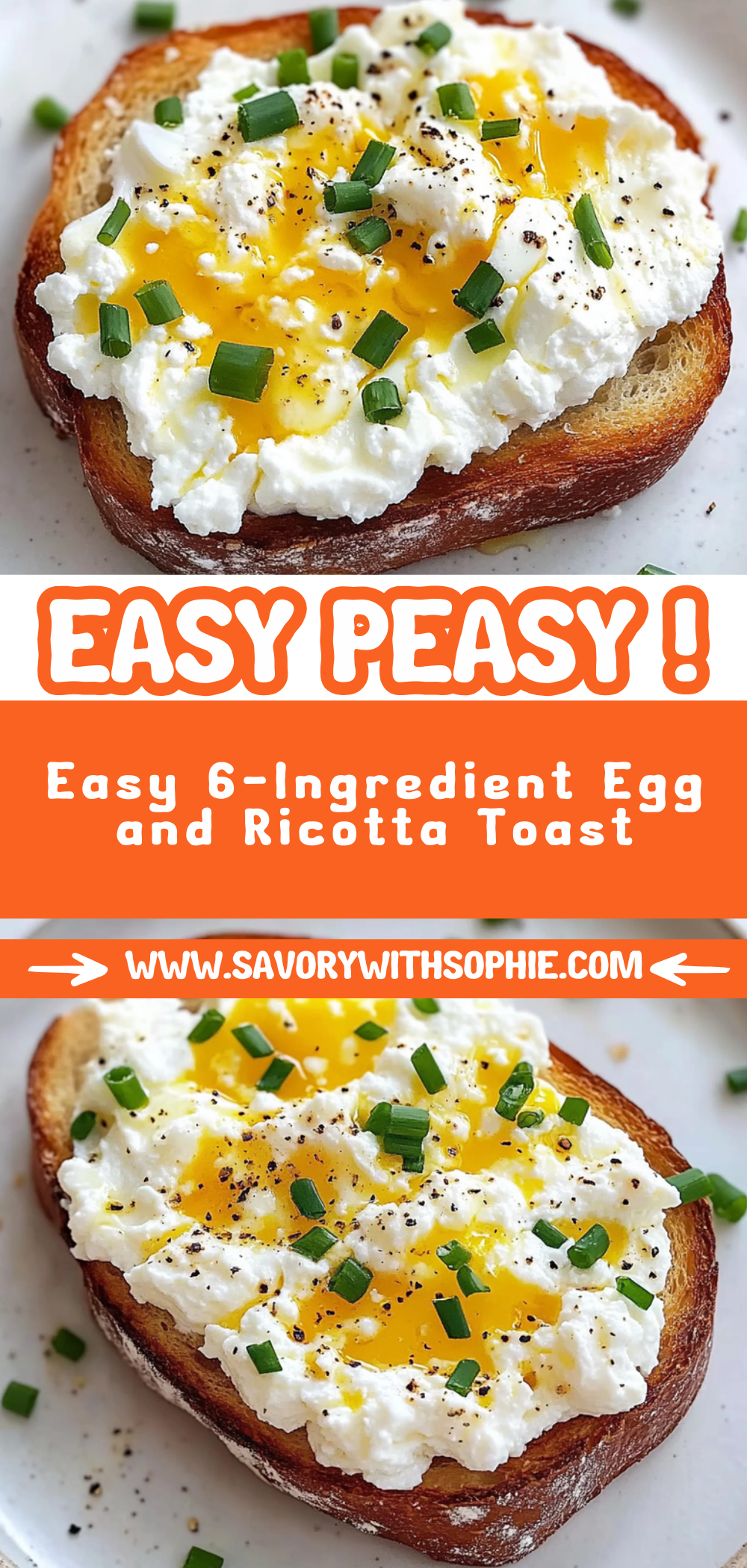 Easy 6-Ingredient Egg and Ricotta Toast