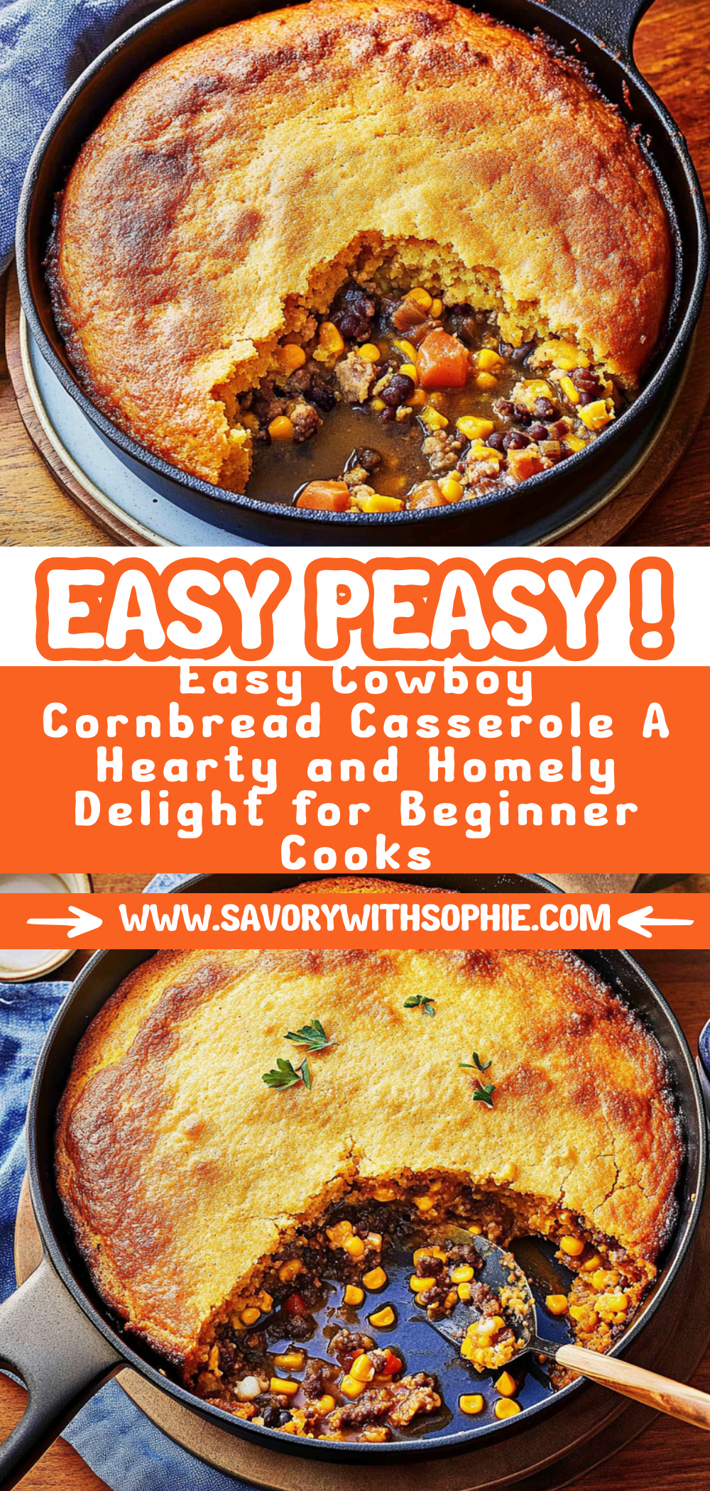 Easy Cowboy Cornbread Casserole: A Hearty and Homely Delight for Beginner Cooks