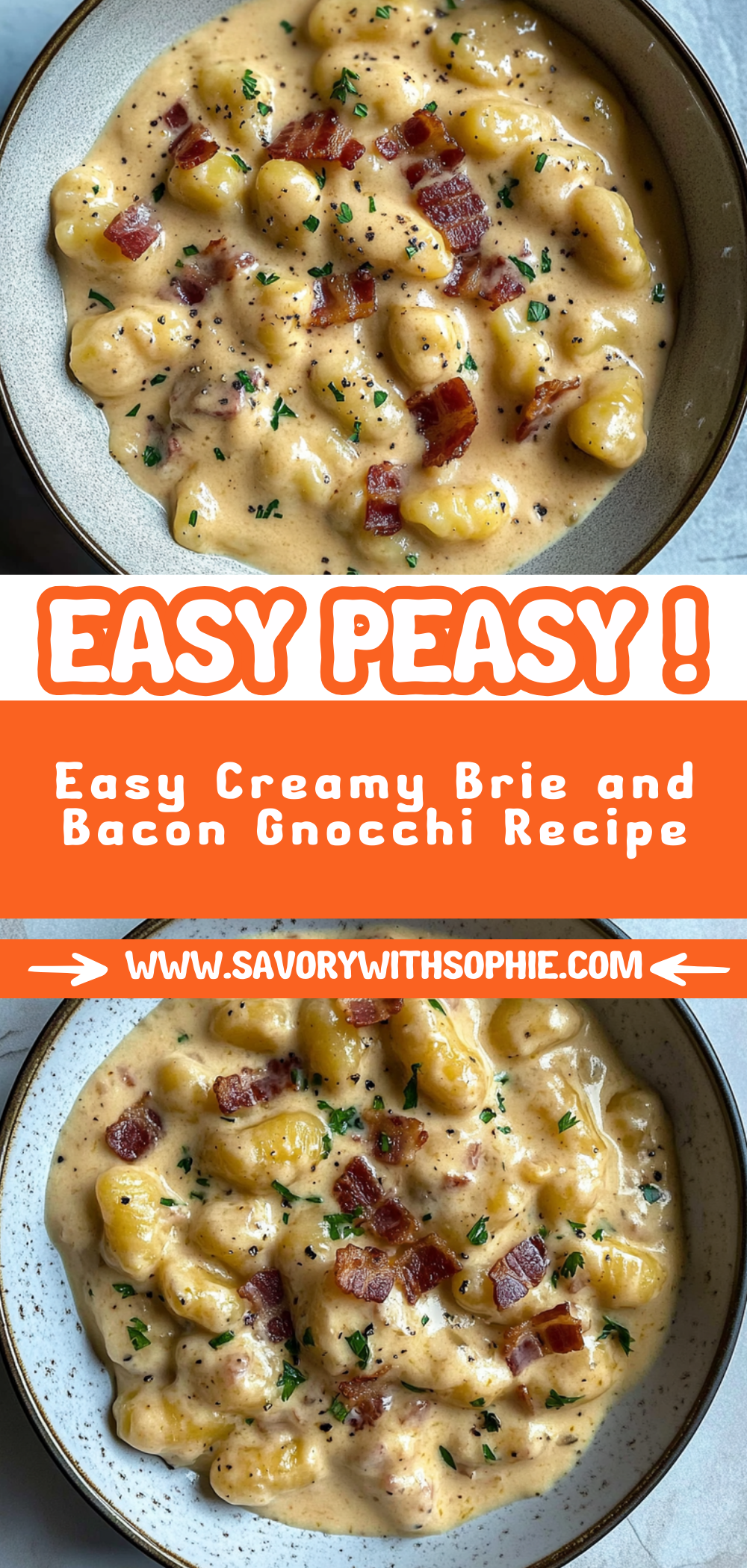 Easy Creamy Brie and Bacon Gnocchi Recipe