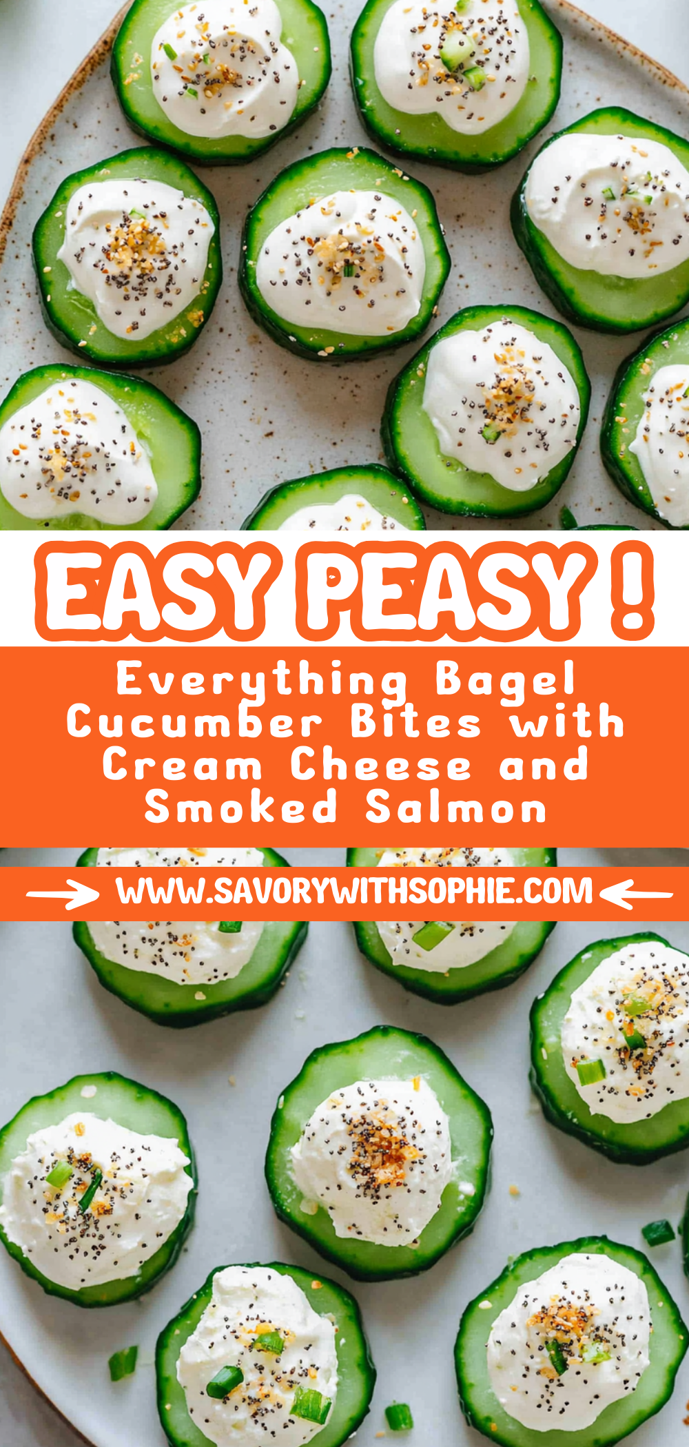 Everything Bagel Cucumber Bites