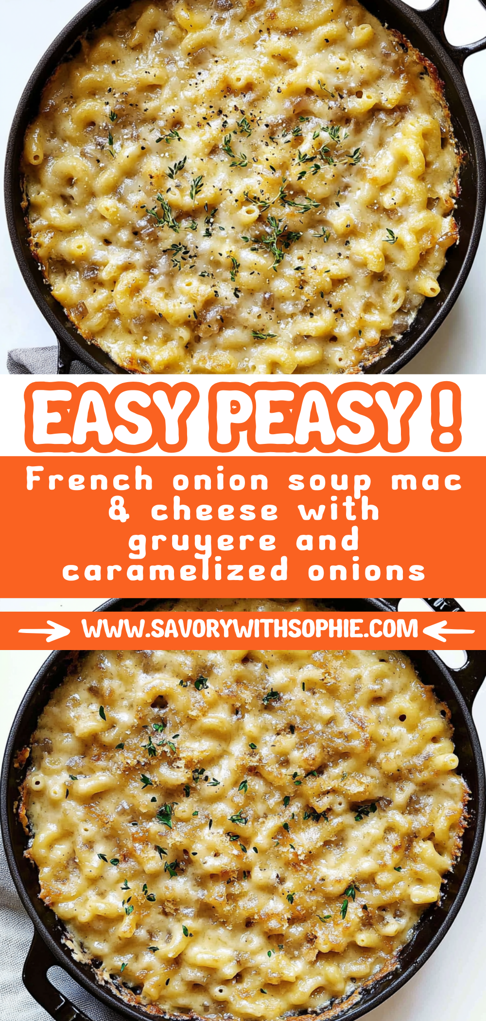 French onion soup mac & cheese