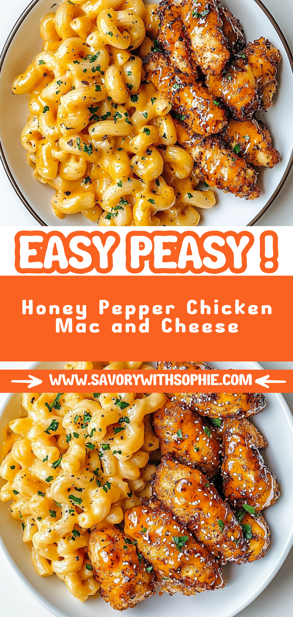 Honey Pepper Chicken Mac and Cheese