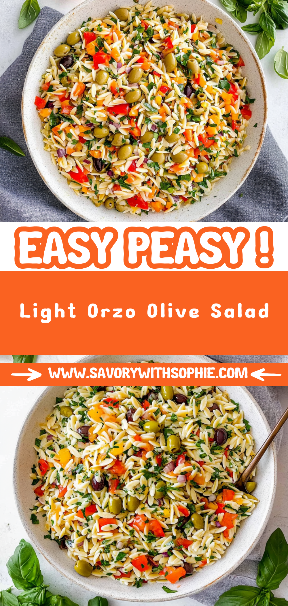 Light Orzo Olive Salad