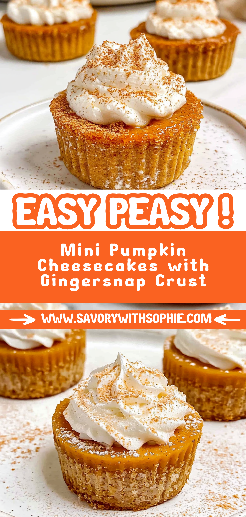 Mini Pumpkin Cheesecakes